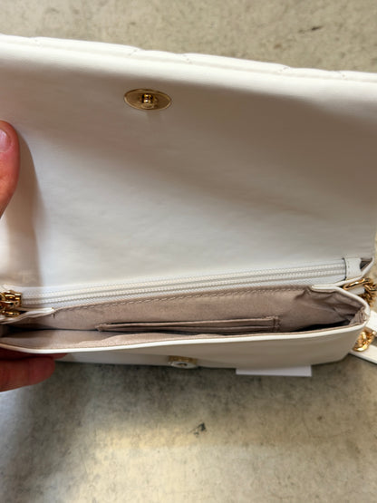Nine West Emberly Mini Quilted Crossbody Bag - Optic White