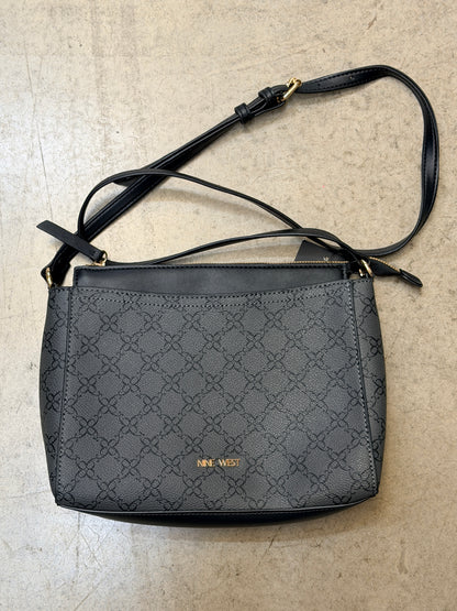 Nine West Bowie Mini Crossbody Bag - Black Graphic Print Design
