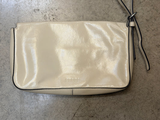 Staud Harlow Genuine Leather Clutch - Cream - 198429008506