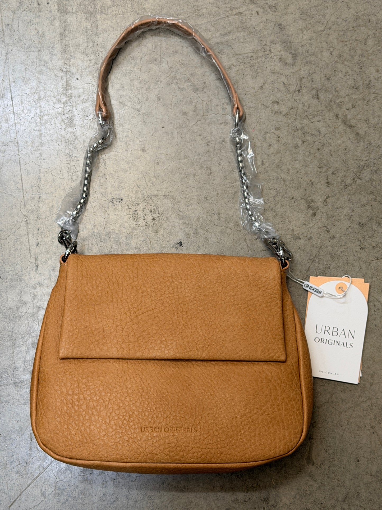 Urban Originals Wish List Faux Leather Crossbody Bag - Sand - 9332427048121