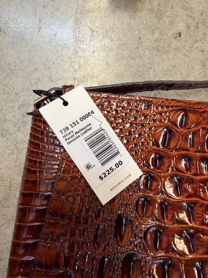 Brahmin Hillary Small Leather Crossbody - Pecan Melbourne - 749034354269