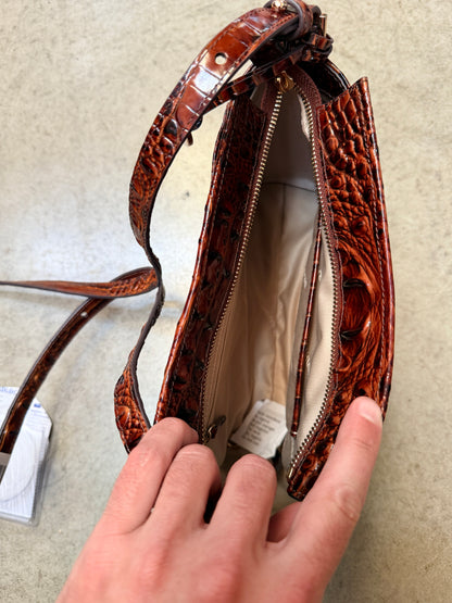 Brahmin Hillary Small Leather Crossbody - Pecan Melbourne - 749034354269