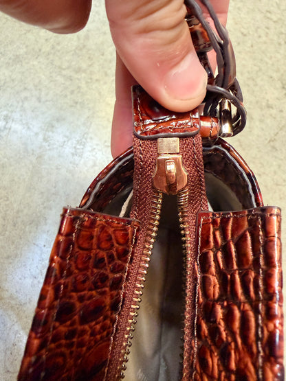 Brahmin Hillary Small Leather Crossbody - Pecan Melbourne - 749034354269