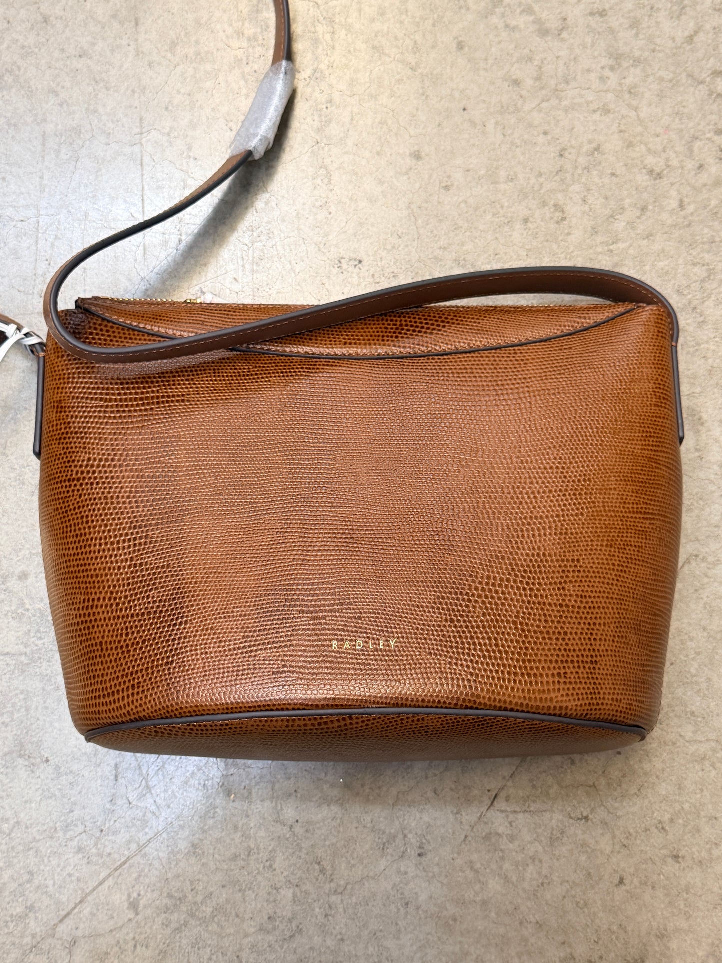 Radley London Kensal Faux Lizard Ziptop Crossbody Bag - Saddle - 5063370002840