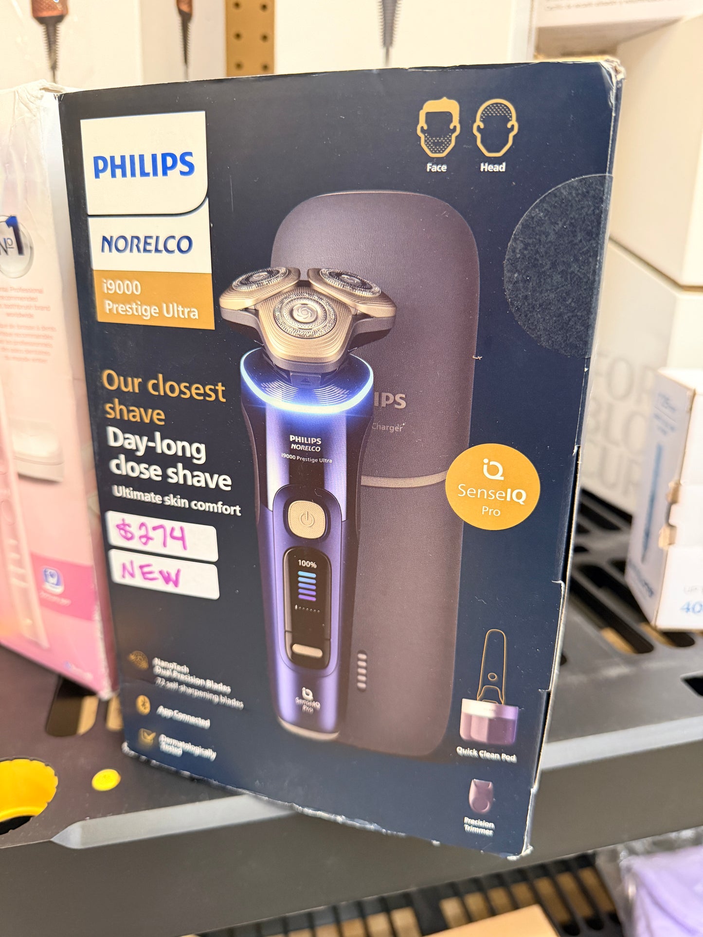 Philips Norelco i9000 Prestige Ultra Electric Shaver Wet Dry SenseIQ Pro