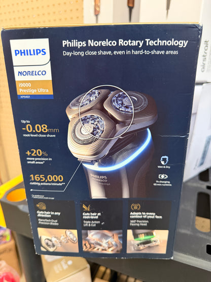 Philips Norelco i9000 Prestige Ultra Electric Shaver Wet Dry SenseIQ Pro