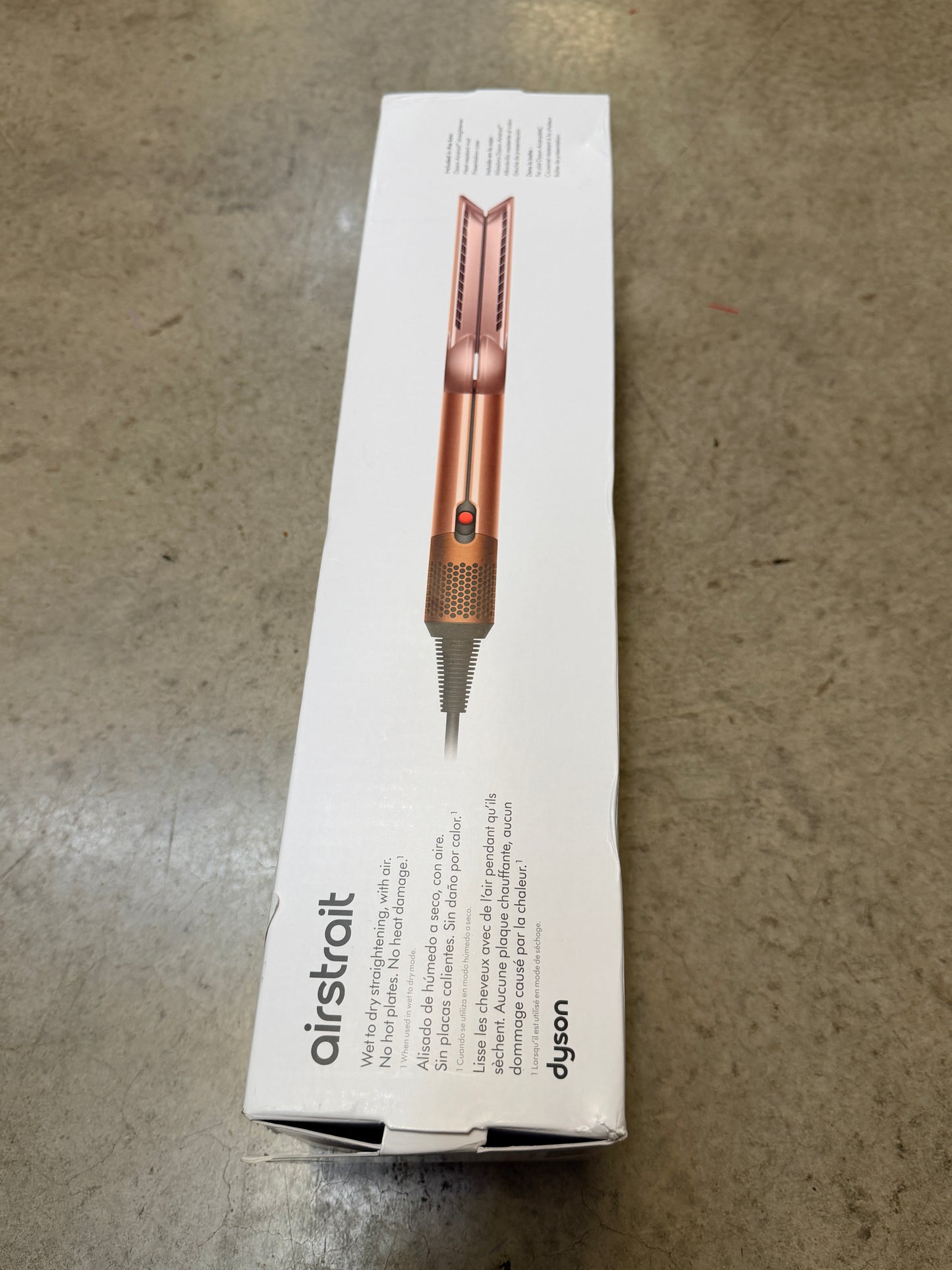 Dyson Airstrait Straightener Amber Silk Special Edition Wet to Dry Open Box