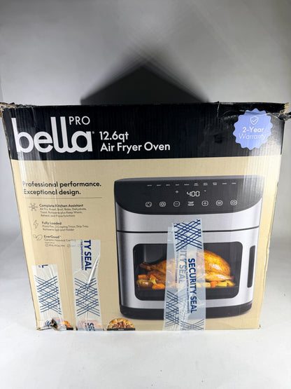 bella PRO 12.6 Qt Digital Air Fryer Oven 90116 - Stainless Steel