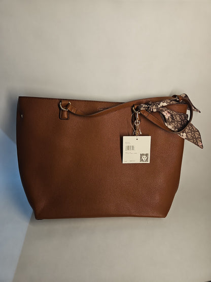 Anne Klein Tote Bag with Bag Charm - Hazelnut