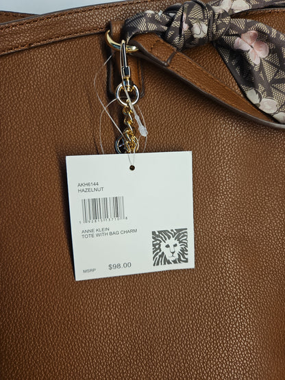 Anne Klein Tote Bag with Bag Charm - Hazelnut