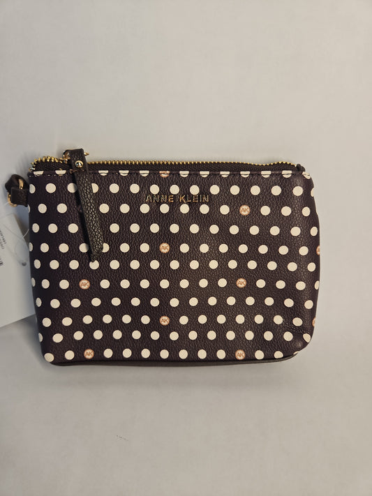 Anne Klein Wristlet Pouch - Espresso Polka Dots