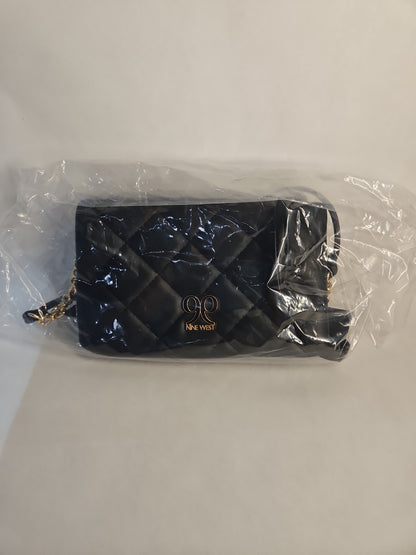 Nine West Emberly Mini Quilted Crossbody Bag - Black