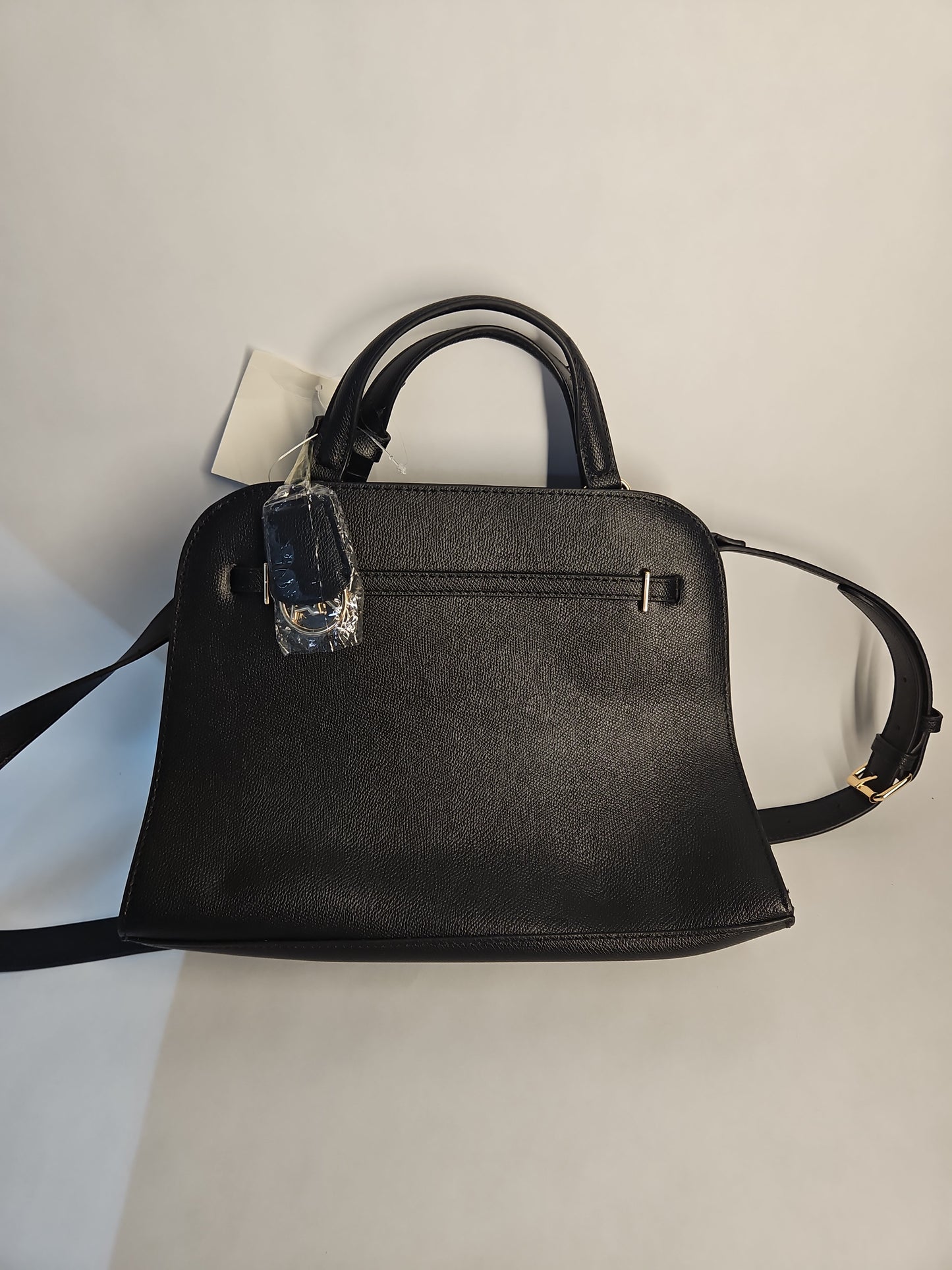 Anne Klein Belted Midi Satchel – Black (AKH6328)