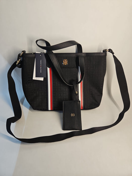 Tommy Hilfiger Handbag Stone/Navy & Red/White Accents