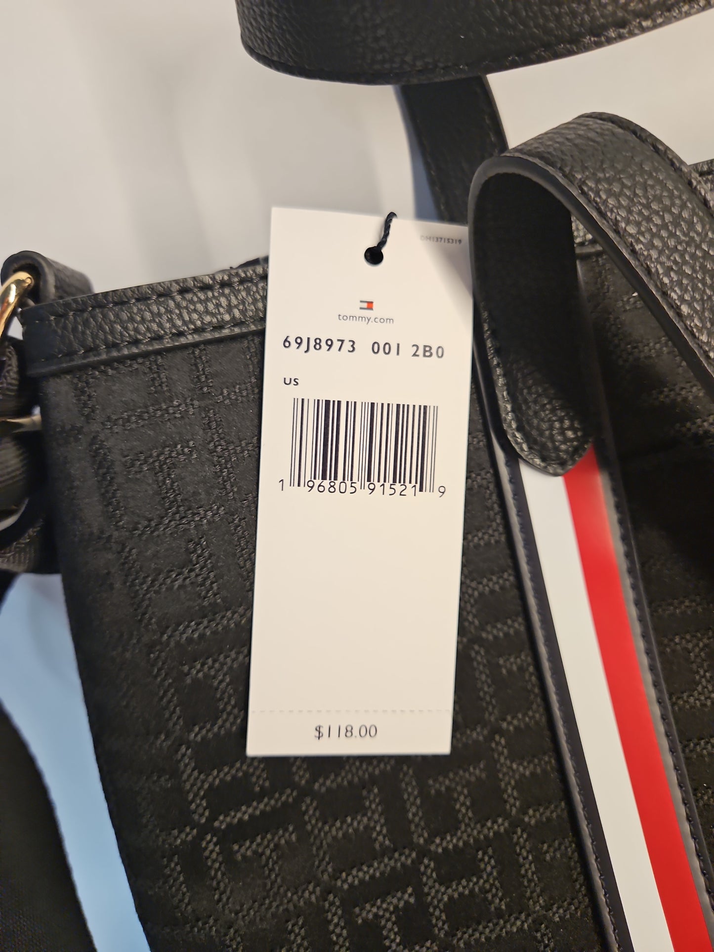 Tommy Hilfiger Handbag Stone/Navy & Red/White Accents