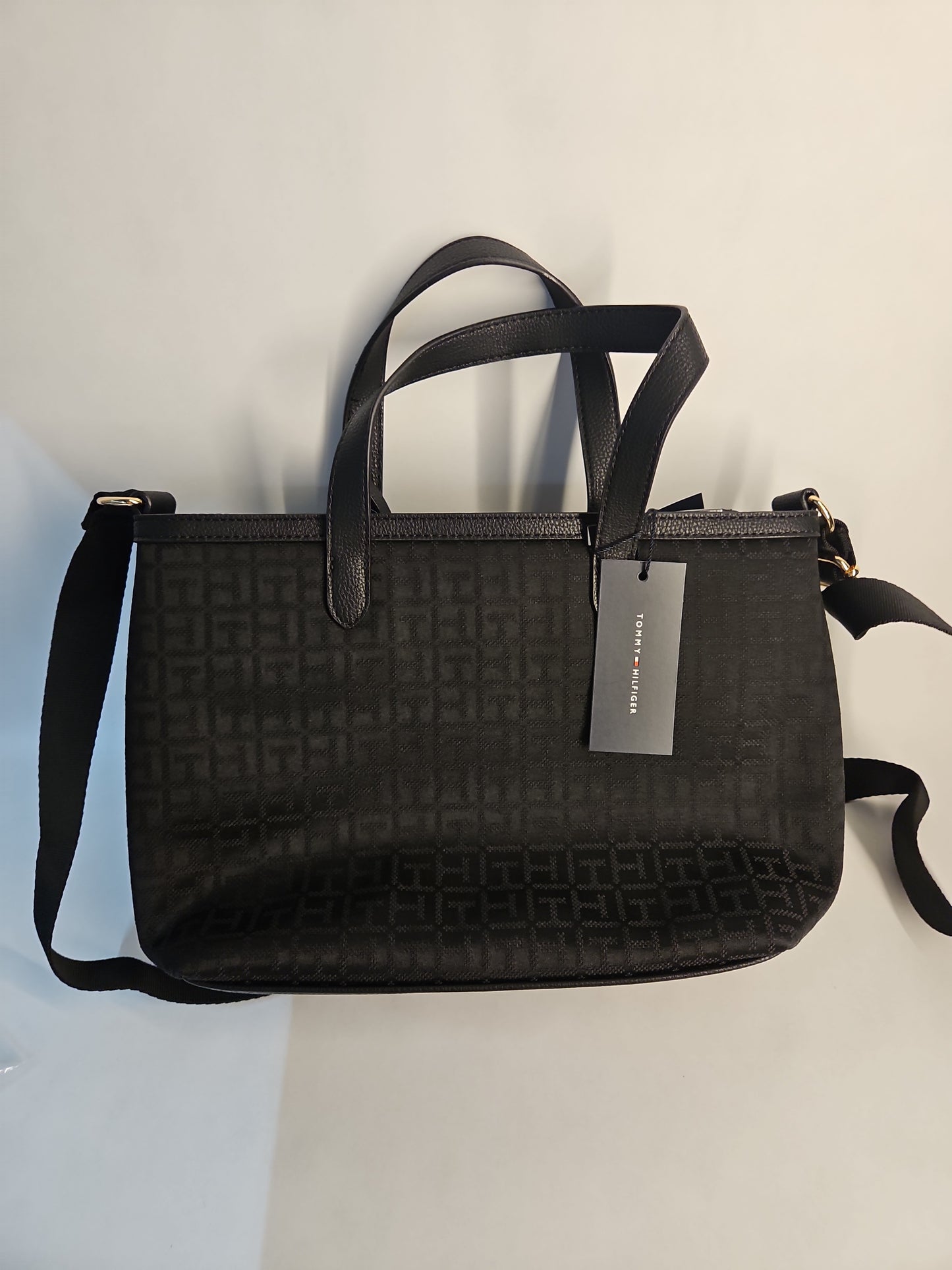 Tommy Hilfiger Handbag Stone/Navy & Red/White Accents