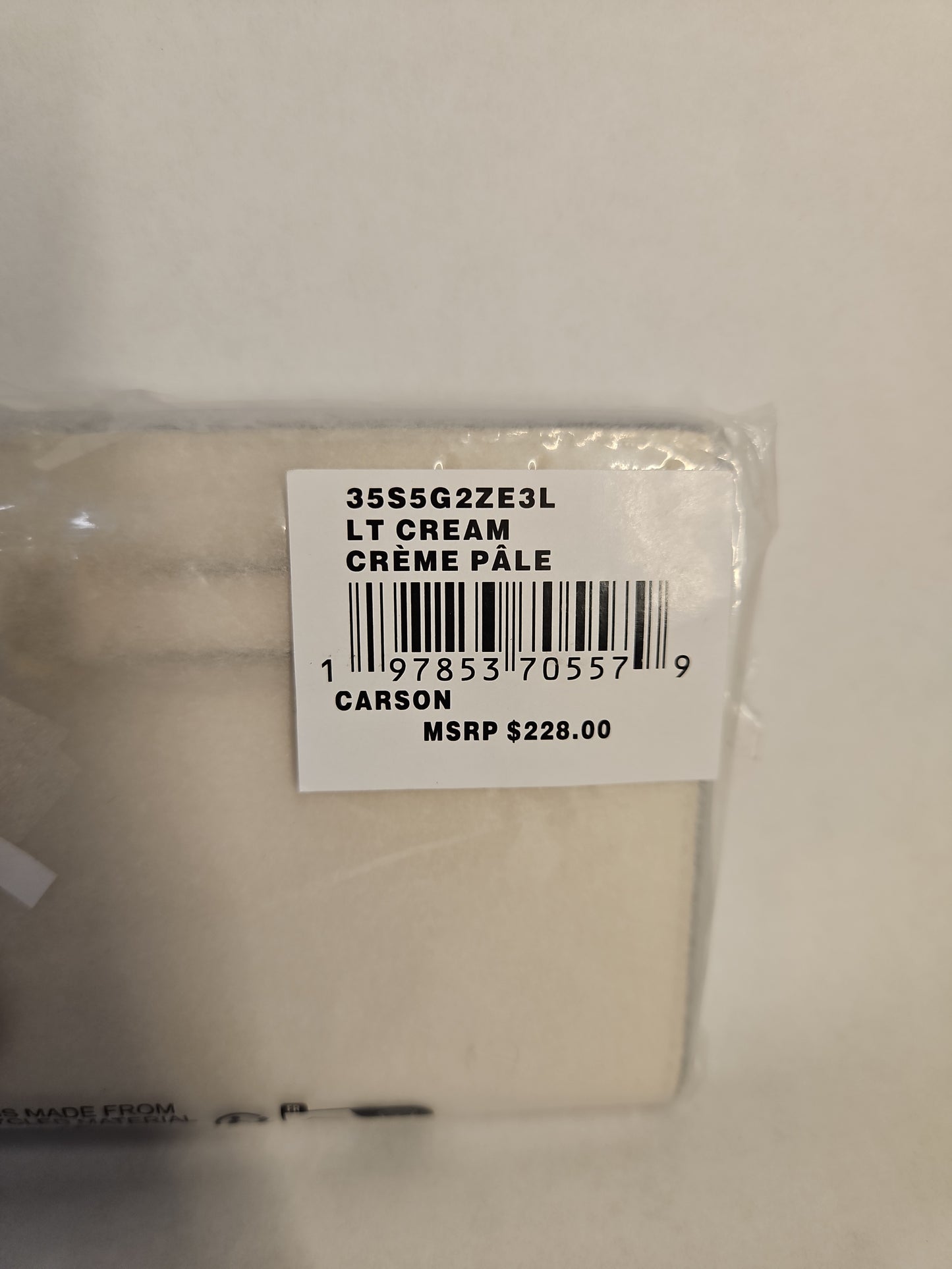 Michael Kors Carson Large Pebbled Leather Snap Wallet - Light Cream