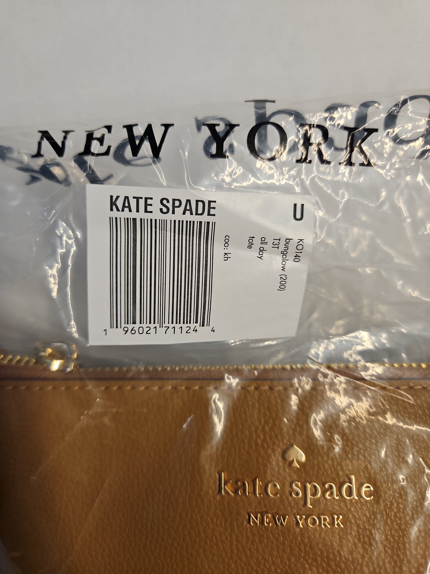 Kate Spade All Day Large Tote Bag Brown Pebbled Leather Purse - Bungalow Brown