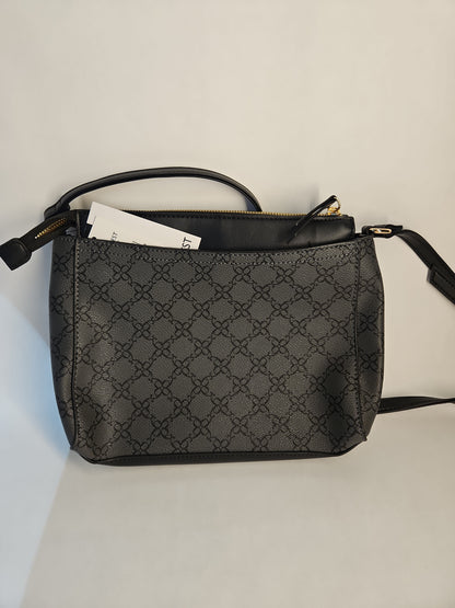 Nine West Bowie Mini Crossbody Bag - Black Graphic Print Design