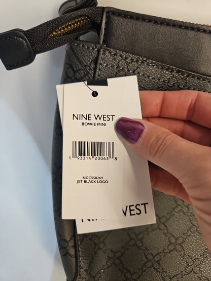 Nine West Bowie Mini Crossbody Bag - Black Graphic Print Design