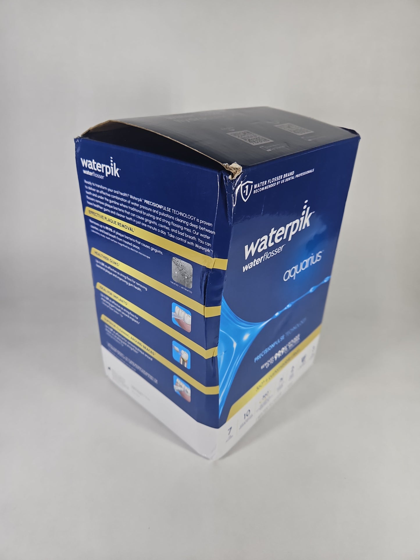 Waterpik Aquarius Electric Water Flosser Navy Open Box Full Accessories Included