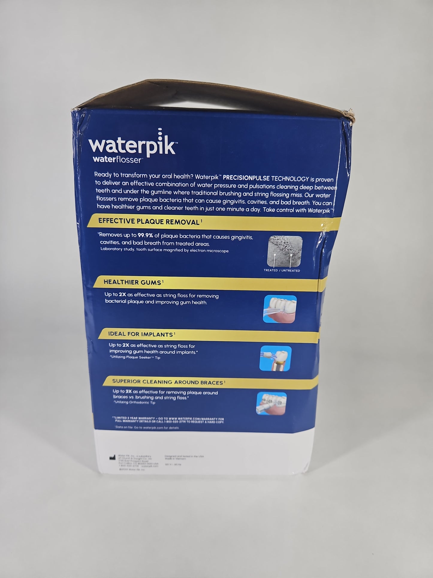 Waterpik Aquarius Electric Water Flosser Navy Open Box Full Accessories Included