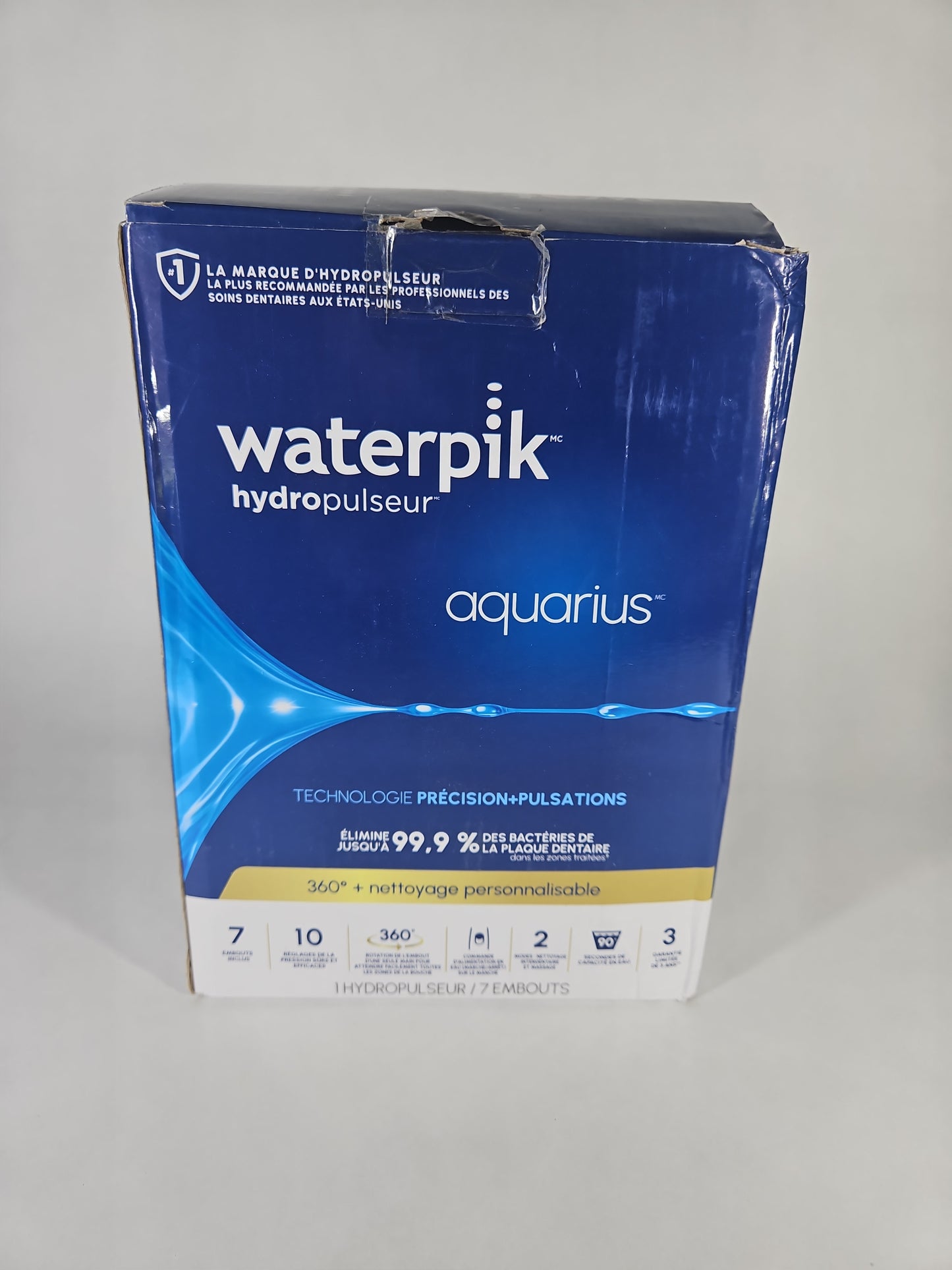 Waterpik Aquarius Electric Water Flosser Navy Open Box Full Accessories Included