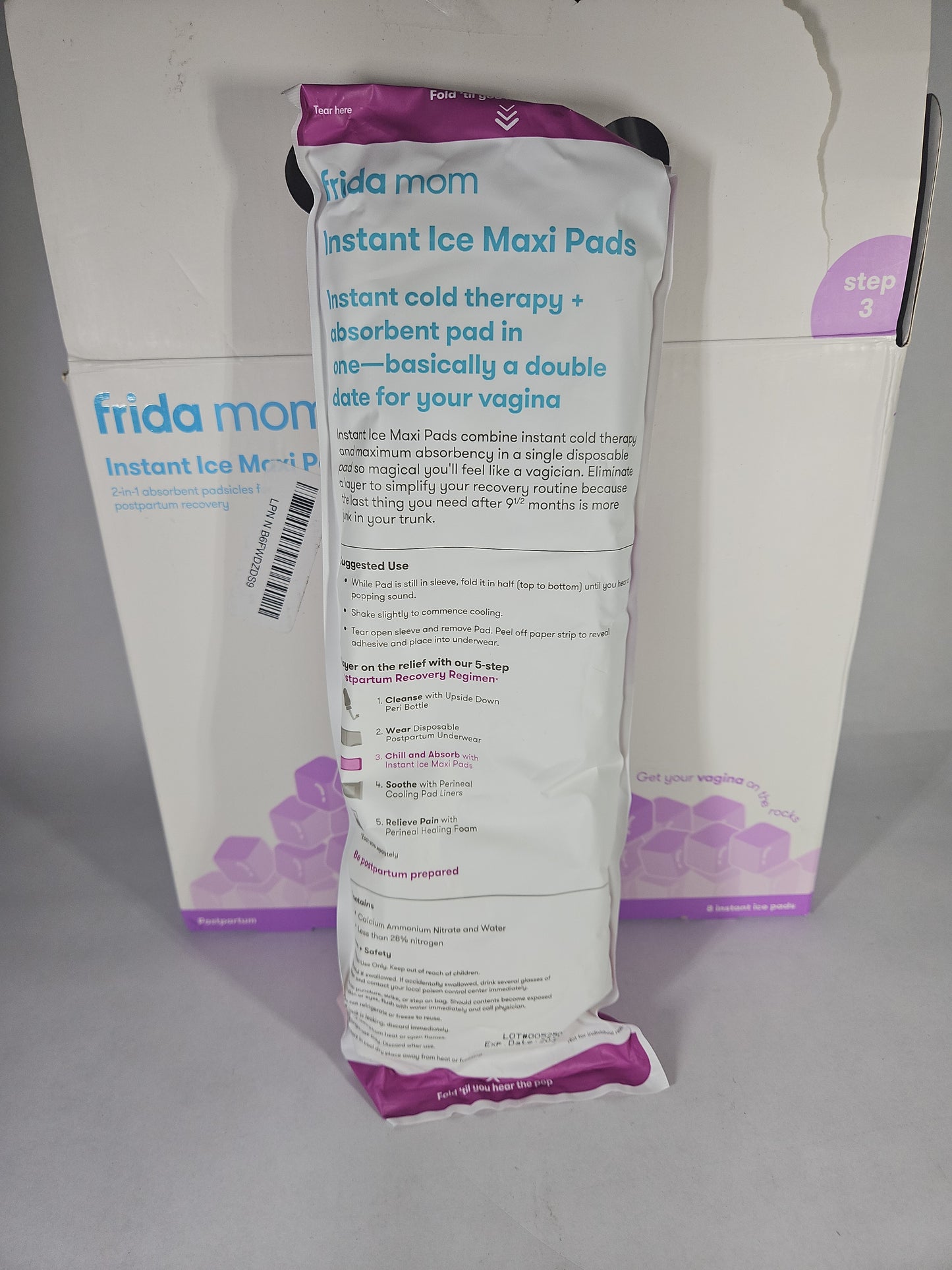 Frida Mom Instant Ice Maxi Pad - 8 Count