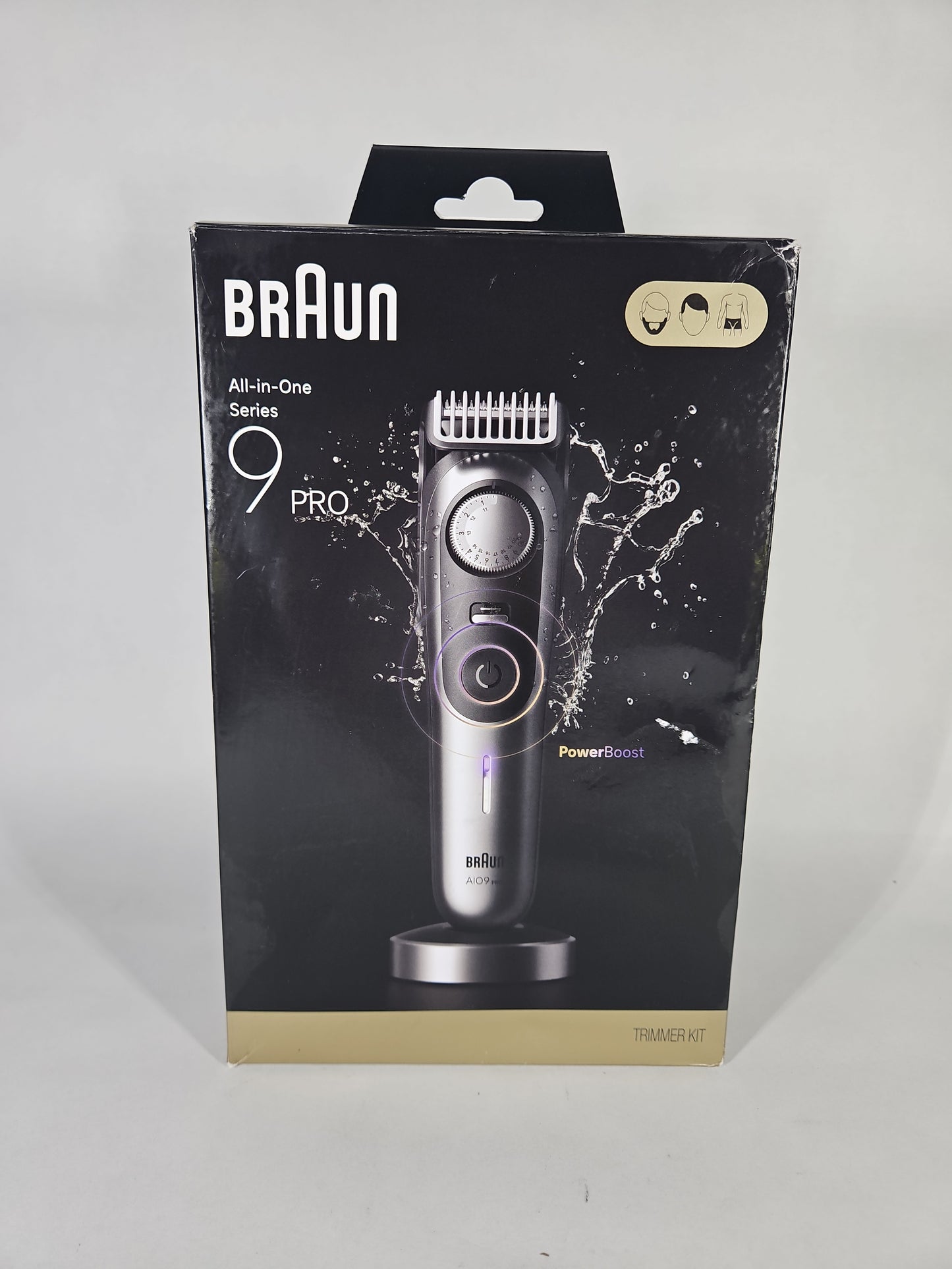 Braun Series 9 Pro All-in-One Trimmer Silver Black Open Box