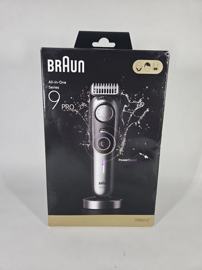 Braun Series 9 Pro All-in-One Trimmer Silver Black Open Box