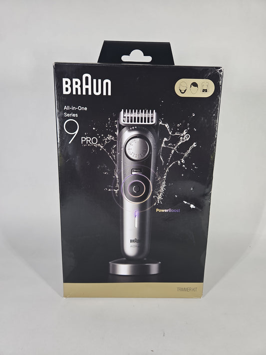 Braun Series 9 Pro All-in-One Trimmer Silver Black Open Box