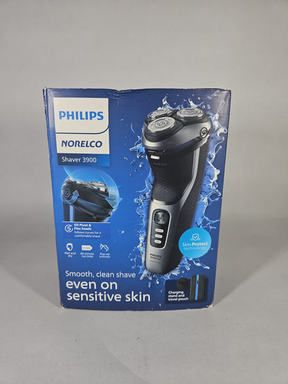 Philips Norelco Shaver 3900 Series Wet Dry Electric Shaver Black New Sealed