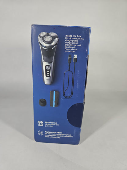 Philips Norelco Shaver 3900 Series Wet Dry Electric Shaver Black New Sealed