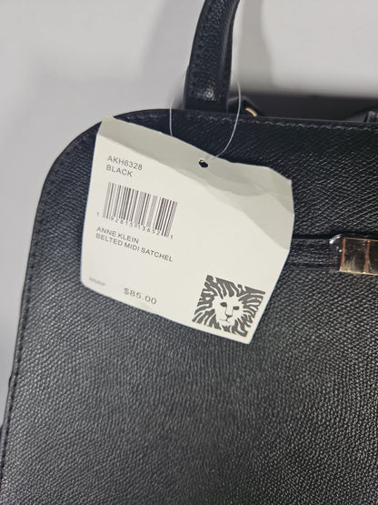 Anne Klein Belted Midi Satchel - Black