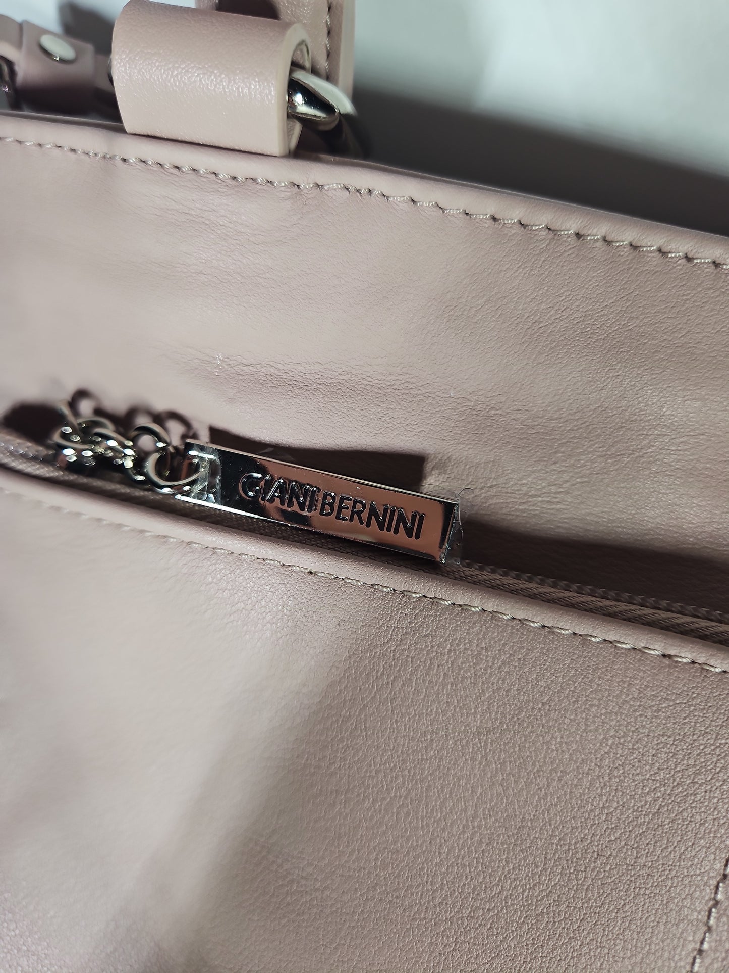 Giani Bernini Nappa Classic Leather Tote - Rose