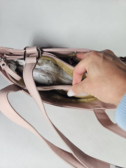 Giani Bernini Nappa Classic Leather Tote - Rose