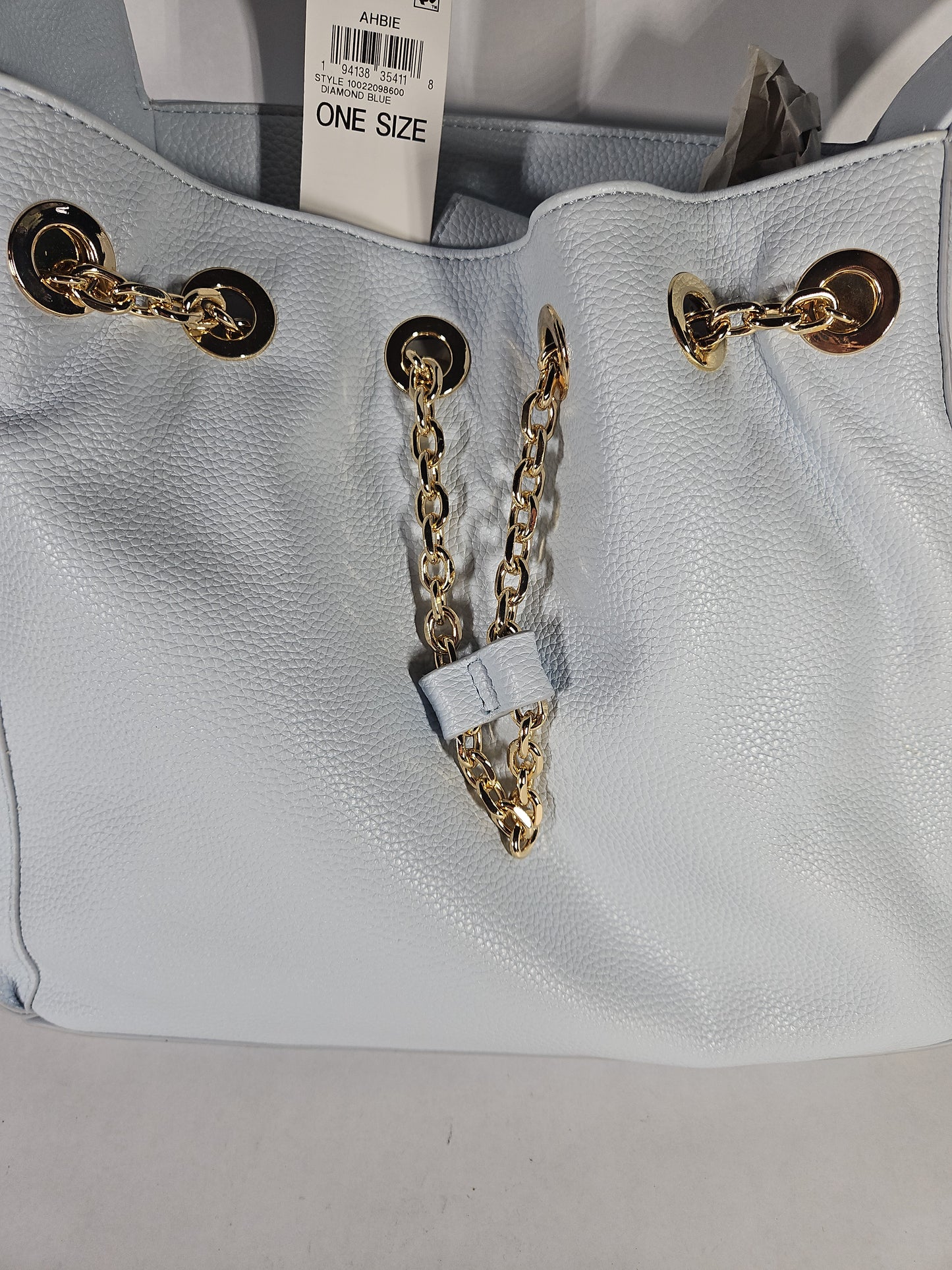 On 34th Somynn Solid Large Shoulder Bag - Diamond Blue