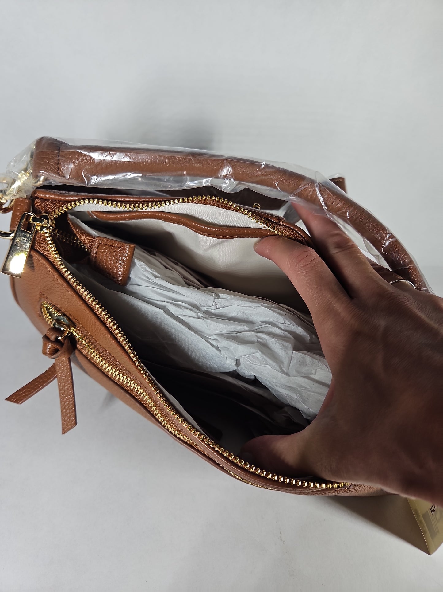 On 34th Jynna Pebble Baguette Shoulder Bag - Roasted Spice
