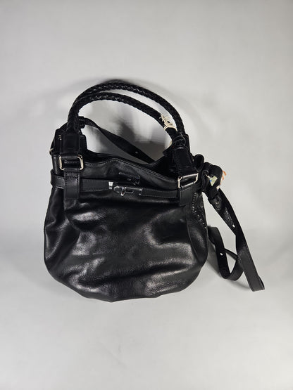 Old Trend Genuine Leather Pumpkin Bucket Bag - Black