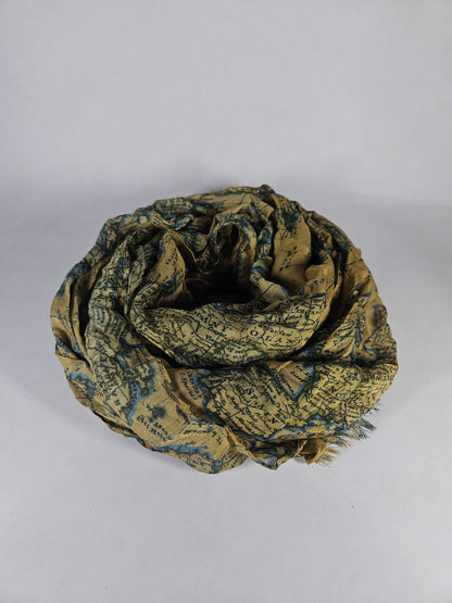 Patricia Nash Vintage Scarf – European Map