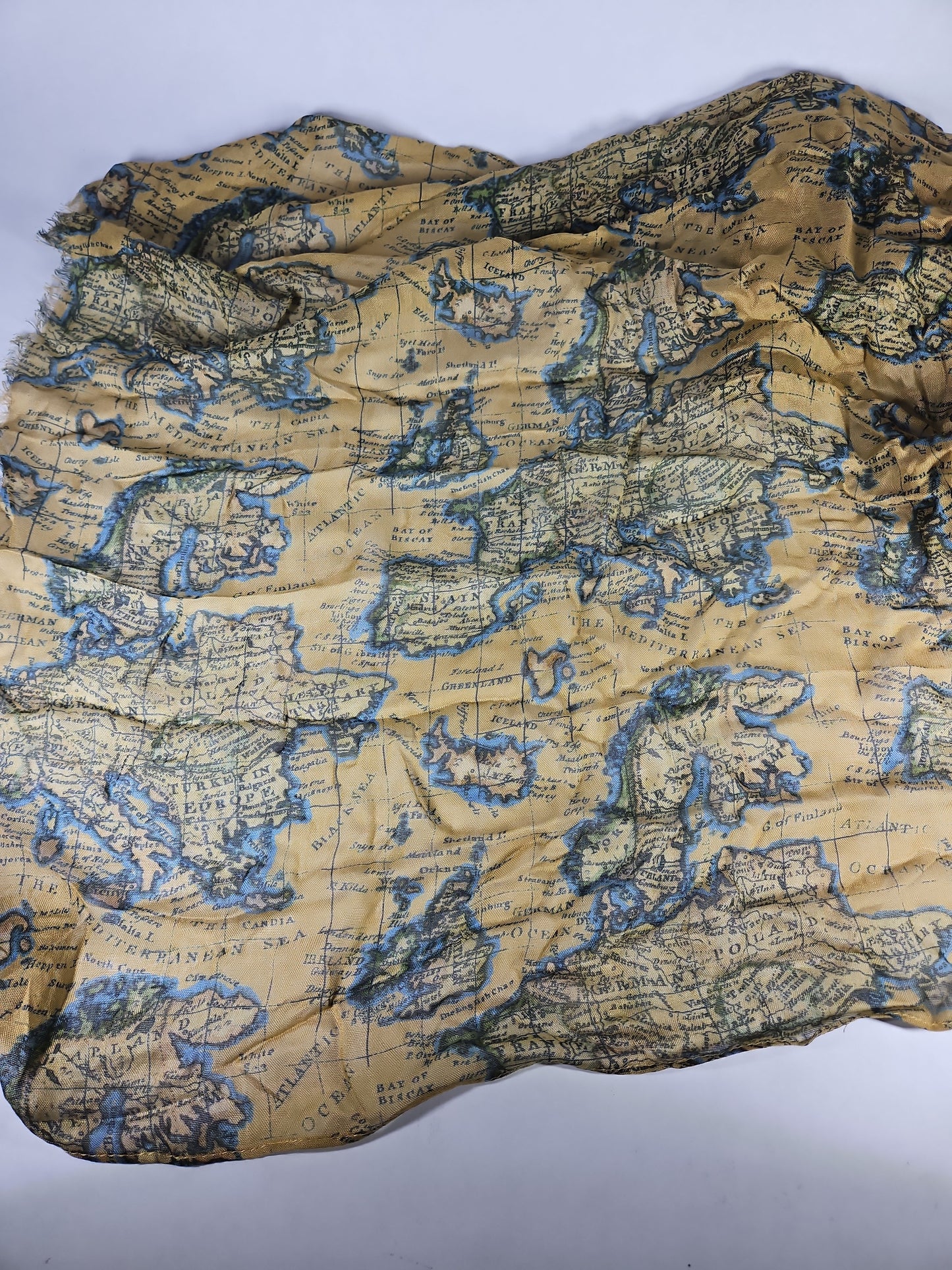 Patricia Nash Vintage Scarf – European Map