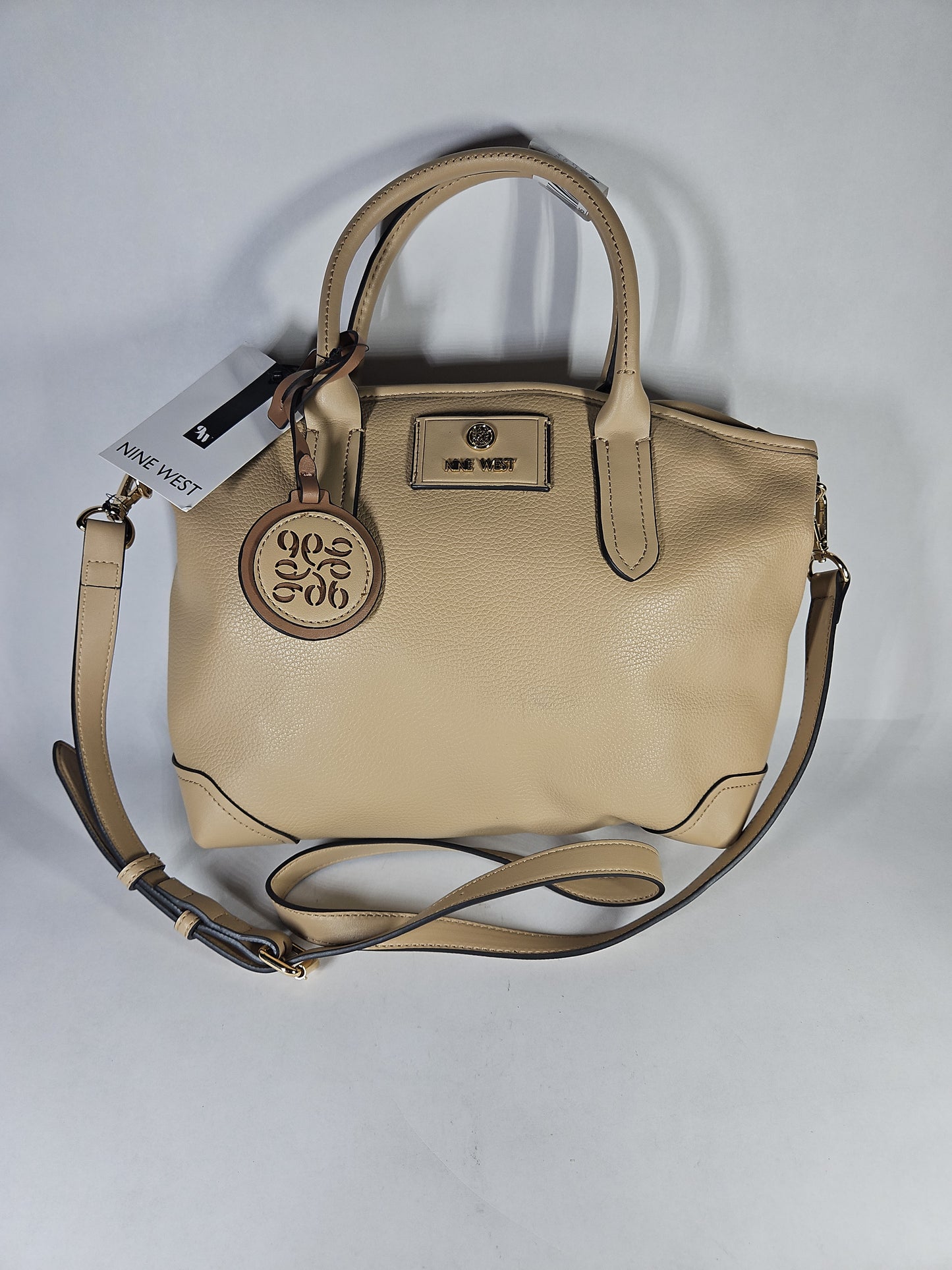 Nine West Piera Large Satchel Bag - Khaki