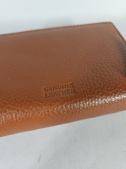 Giani Bernini Softy Indexer Wallet – Cognac/Silver
