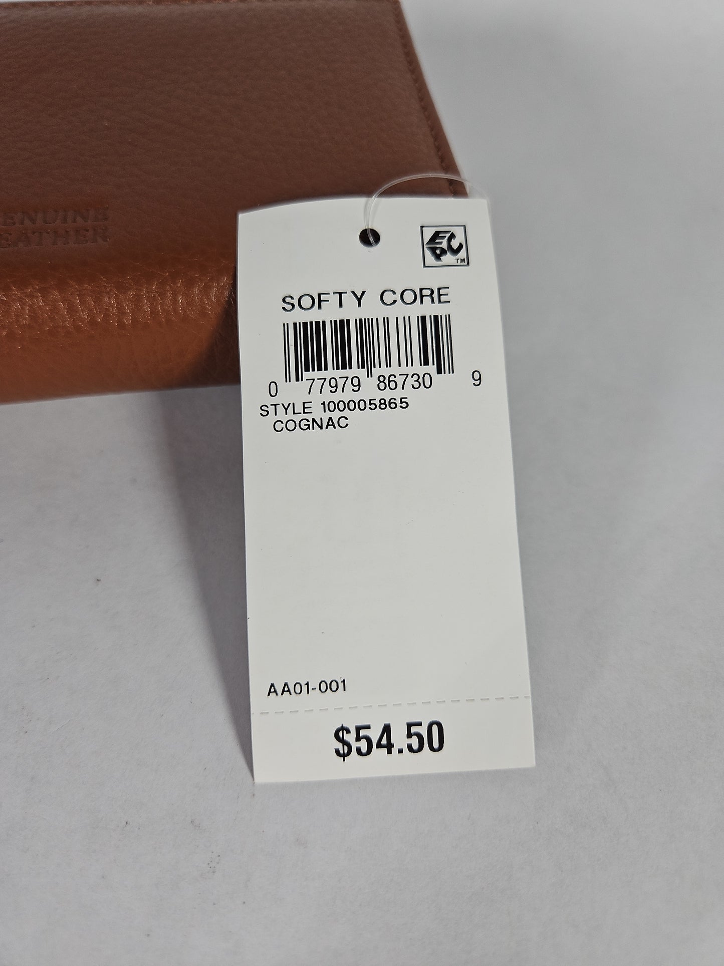 Giani Bernini Softy Indexer Wallet – Cognac/Silver