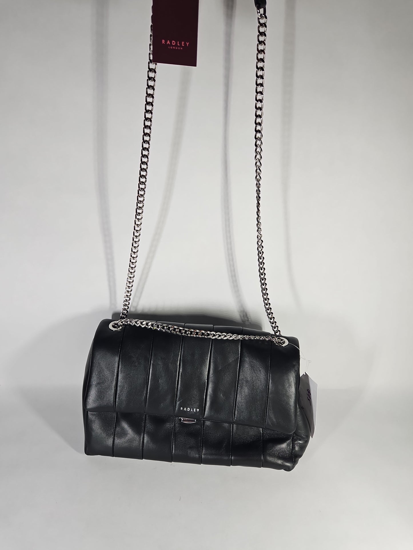 Radley London Burton Way Quilted Flapover Crossbody Bag – Black