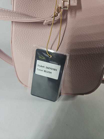 Crossi Elegance Large Bow Satchel – Blush