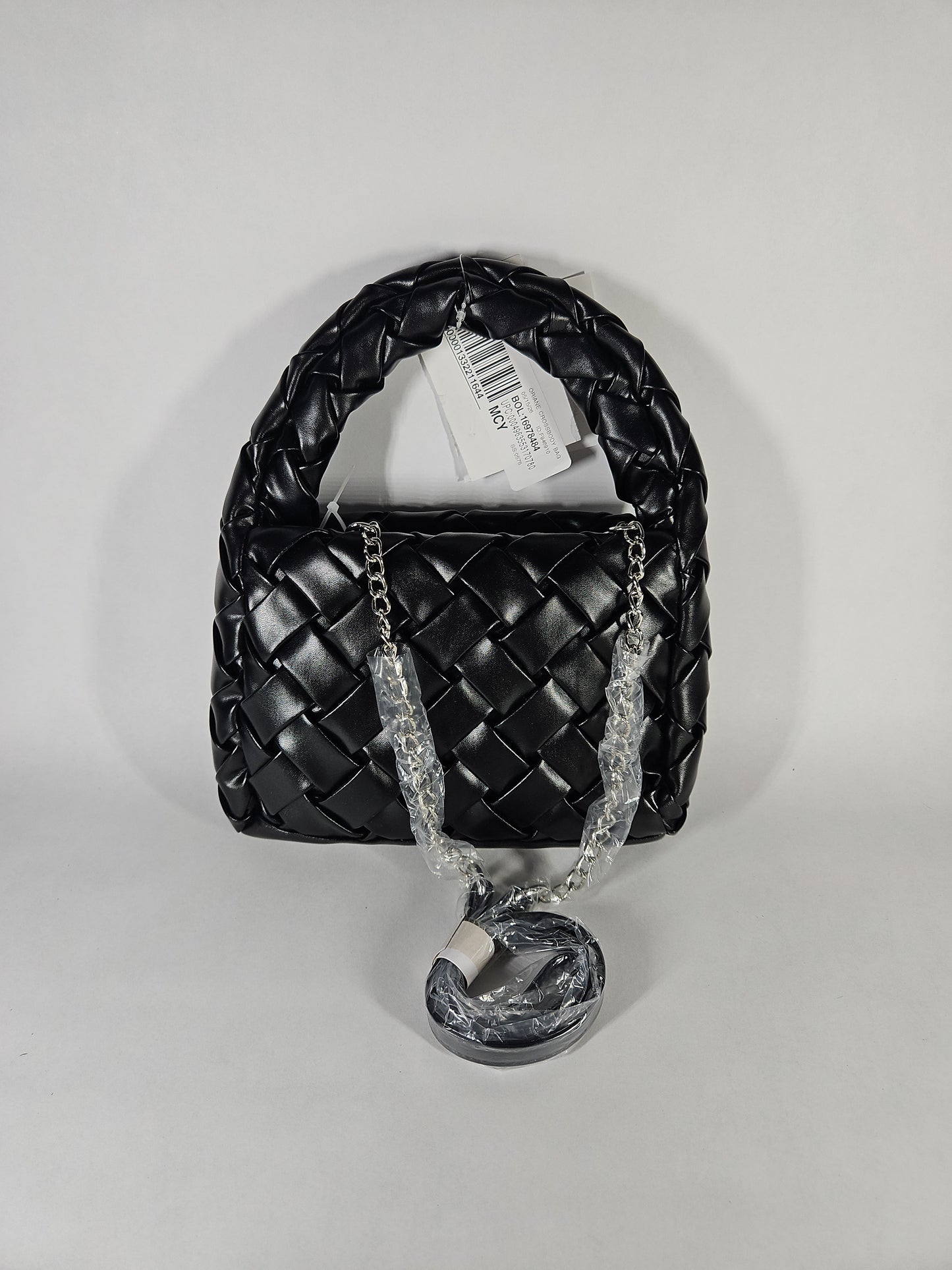 Like Dreams Oriane Quilted Top Handle Crossbody Bag – Black