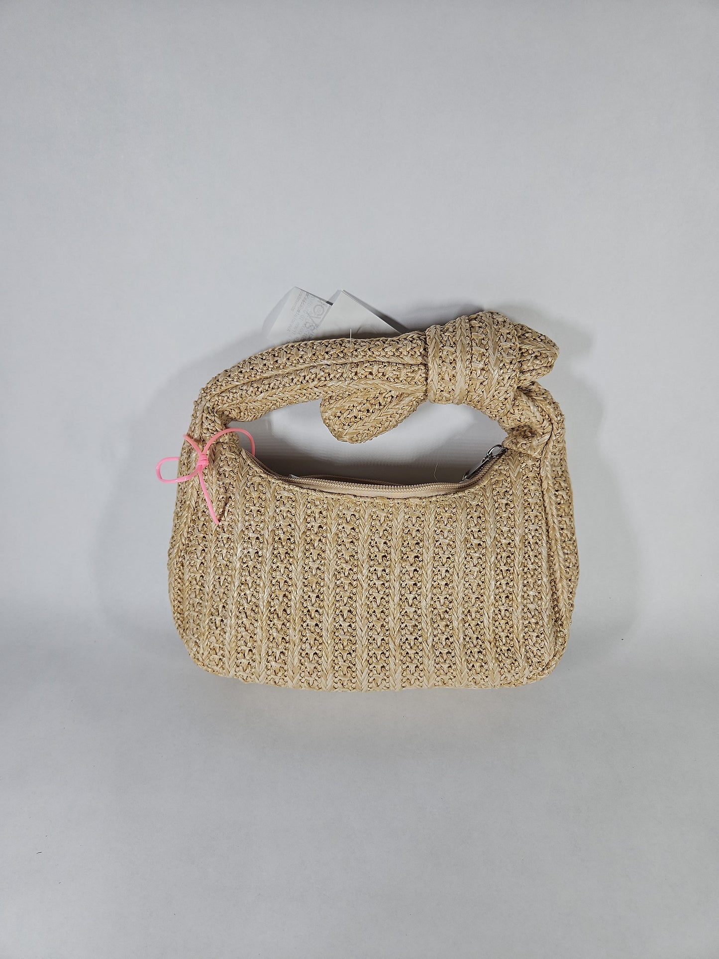 Like Dreams Aimee Small Straw Top Handle Bag – Tan