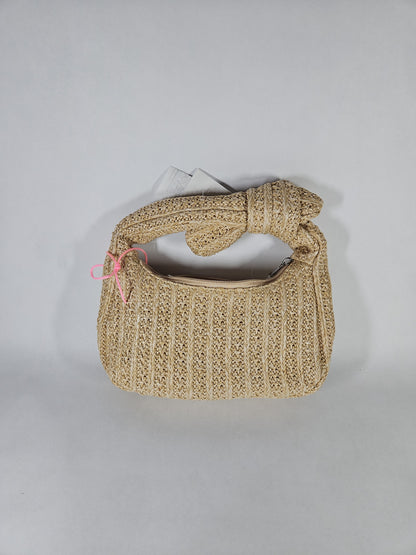Like Dreams Aimee Small Straw Top Handle Bag – Tan