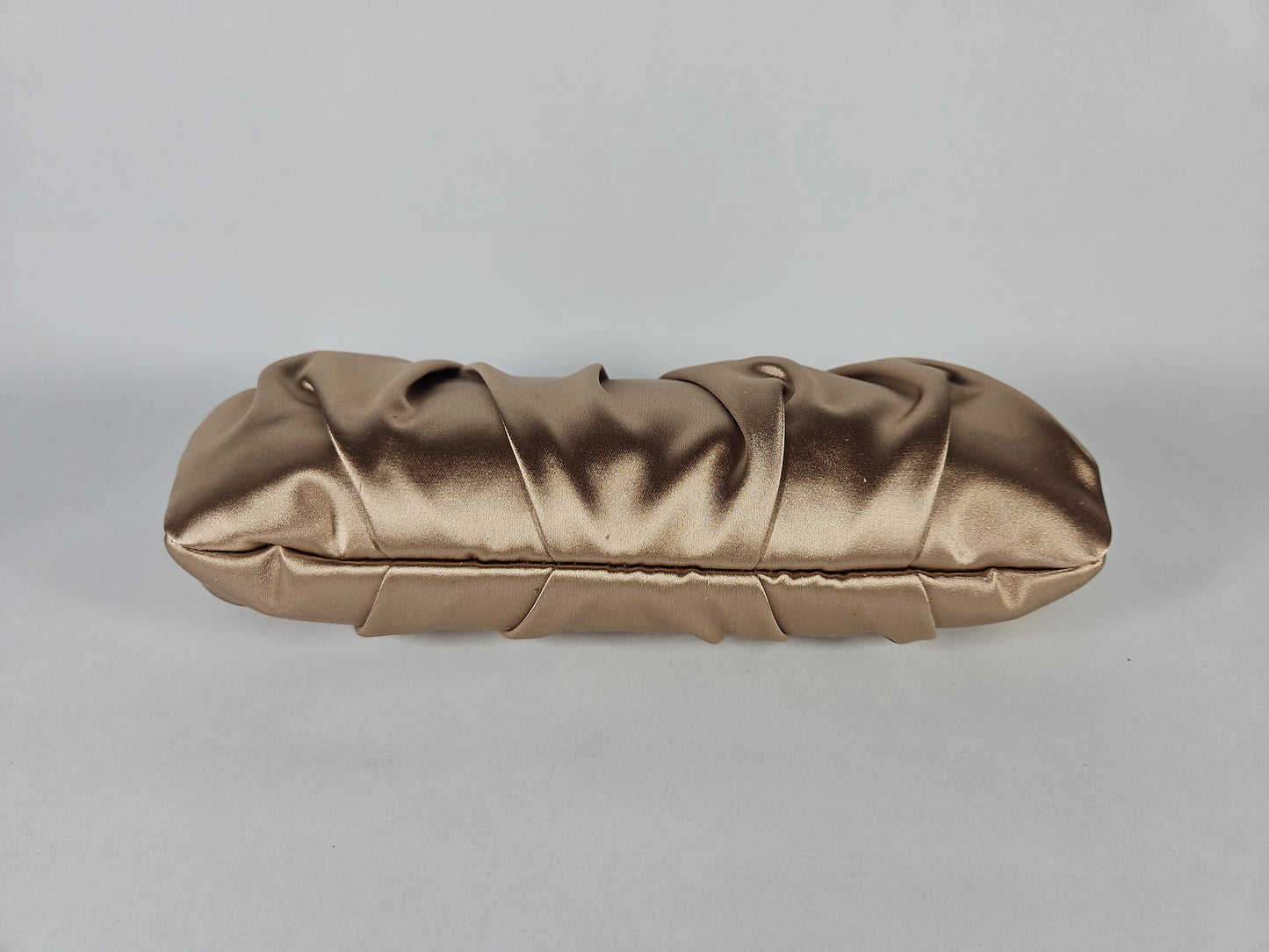 Nina Classic Lift Lock Satin Clutch – Honey